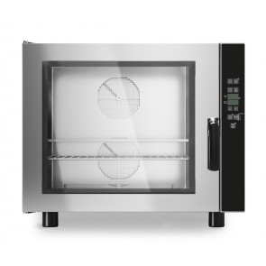 Electric convection oven with humidifier MDLR for gastronomy Capacity n.6 x GN 1/1 Hinged door Model GEU611P