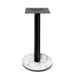 Indoor base TESR HPL compact table bases, tikness 20 mm, metal column, top plate (300 x 300 x 3 mm), adjustable feet Model 227-HPR403