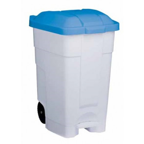 Plastic mobile pedal bin CONTIBASIC 70 L MDL Colour BLUE Model 102545