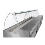 Refrigerated static food counter for deli, chees and gastronomy Zoin Model Barkly BK150PSSG