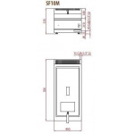 Gas fryer Countertop Model SF10M