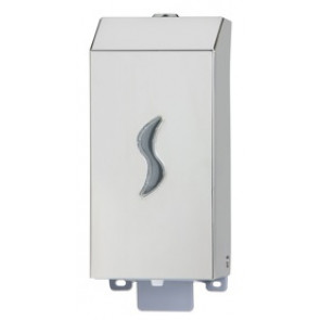 Liquid soap dispenser with "pull" system  in  SATIN-FINISH AISI 304 STAINLESS STEEL MDL Model BRINOX 104037