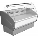 Refrigerated food counter ideal for display and sale of meat, poltry, sausages, dairy products and gastronomic products. Ideal for shops with small commercial spaces Model ISLANDA178