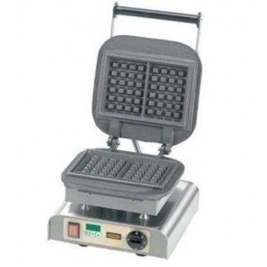 Single cast iron waffle maker machine TP SHAPE: n.2 waffel da Cm 10,5x15x2,3 Power 2200W Model W-PS-LORRAINE