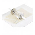 Double croissant cutting roller in Stainless steel Triangle size mm. 180x200 Weight g 400 Model 528-095