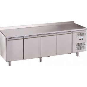 Refrigerated counter four doors Stainless steel AISI 201 ForCold  GN1/1 (cm 53 x 32,5) ventilated Model G-GN4200TN-FC