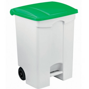 Mobile pedal bin in POLYPROPYLENE CONTITOP MOBILE 70 L MDL Colour GREEN Model 115578
