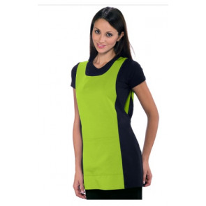 Lady Papeete apron 100% Polyester Black and apple green Model 013026