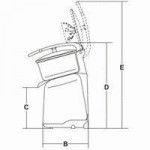 Electric juicer with lever With micro with speed variator Model APOLLO LEVA VV r.p.m. 280÷750