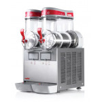 Slush machine for sorbets, slushes and cold creams Model MINI 2 INOX