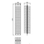 Neutral classic wine bottles display Vertical tower design Bottles capacity 240 Transparent Model TOWER