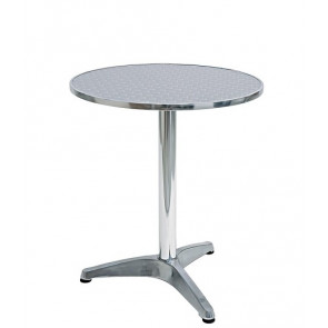 Outdoor table TESR Aluminum frame, stainless steel top Model 088-mta001