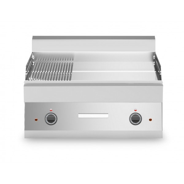 Electric fry top Chromed 2/3 smooth 1/3 striped plate MDLR Model F6570FTECLRT