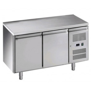 Refrigerated counter with two doors Stainless steel 201 GN 1/1 Model M-GN2100TN-FC MONOBLOCK