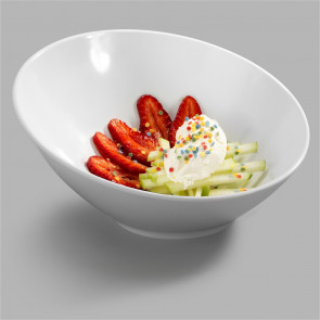Sloping round melamine bowl Model MPV22175