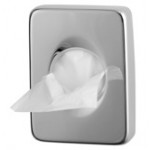 Sanitary bag dispenser for plastic bags MDL Polished or satin 304 stainless steel , Model BRINOX 130006