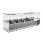 Refrigerated pizza display case stainless steel AISI 201 Model VRX1200380FG