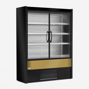 Refrigerated wall-site multideck Zoin Model Olimpo OI150PSVG Suitable for the display of beverages, milk, cold gastronomy, pre-packaged products, dairy products Ventilated refrigeration built-in motor