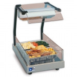 Electric warming plate in glass ceramic Model GASTRONORM 1/1 VISTA with infrared lamp