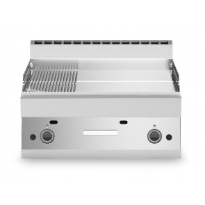 Gas fry top Chromed 2/3 smooth 1/3 striped plate MDLR Model F6570FTGCLRT
