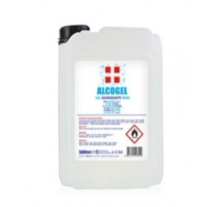 Disinfectant detergent wide spectrum of effectiveness against Virus and Spore surgical medical device Can of 5000 ml Model ALCOGEL20