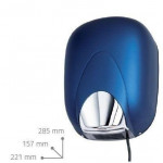High Performance Electric hand dryer ABS Colored with Blue Soft-touch Paint to MDL Photocell Model 704300STBL