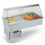 Built-in refrigerated drop in and furniture Model OPERA 4 BAHIA Gastrnorm capacity 4 containers Gn1/1