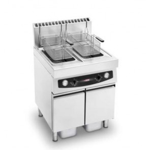 Gas fryer with cabinet KAR Model GT17+17 Two tanks