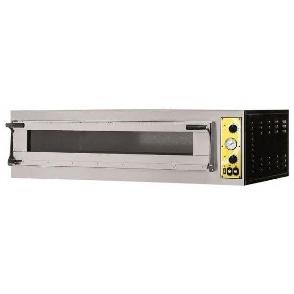 Electric mechanical pizza oven PF Model MIZAR 6L GLASS 1 cooking chamber N. Pizzas 6 (Ø cm 40) or N.3 Trays in horizontal position 60X40