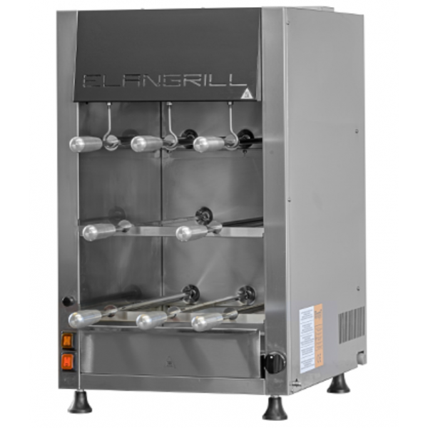 Gas Churrasco rotisserie ENG Model ChurrascoCM8G N.8 stainless steel swords