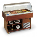 Refrigerated buffet island display Model Multiservice4 Static refrigeration Automatic defrosting Power W 490