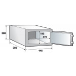 Digital safe STK Motorized for 17" PC Laser cutting 6 mm thick Blue LCD backlit display Model 622U