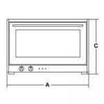 Convection oven Model ALISEO 2/3 Watt 2600 Shelves number 4