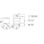 Electronic utensilwasher Compack Model X84E Basket 50X60 Max glass height 340mm Max plate diameter 370mm