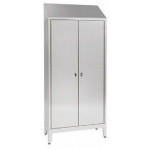 Changing room locker made of stainless steel 430 IXP N.2 COMPARTMENTS N.2 hinged doors Model 69402430