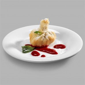 Dinner plate with rim in melamine Model MP22114
