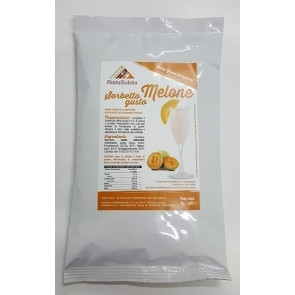 Powdered preparation already sweetened for SORBETS WITH MELON FLAVOUR for slush machines Packs of gr.1250 in cartons of 12 bags Model 721