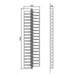 Neutral classic wine bottles display Vertical design Bottles capacity 38 Transparent Model Plex200