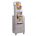 Stainless steel refrigerated automatic juicer Frucosol Model FREEZER Refrigerated container +1/+8°C Production 20-25 oranges per minute Max. ø 85 mm