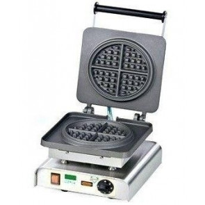 Single aluminum waffle maker machine TP SHAPE: n.1 waffel of  Ø 19 Cm Divisible into 4 pieces Power 2200W Model W-PS-AMERICANO