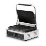 Electric cast iron panini grill CEM Model GRL34R