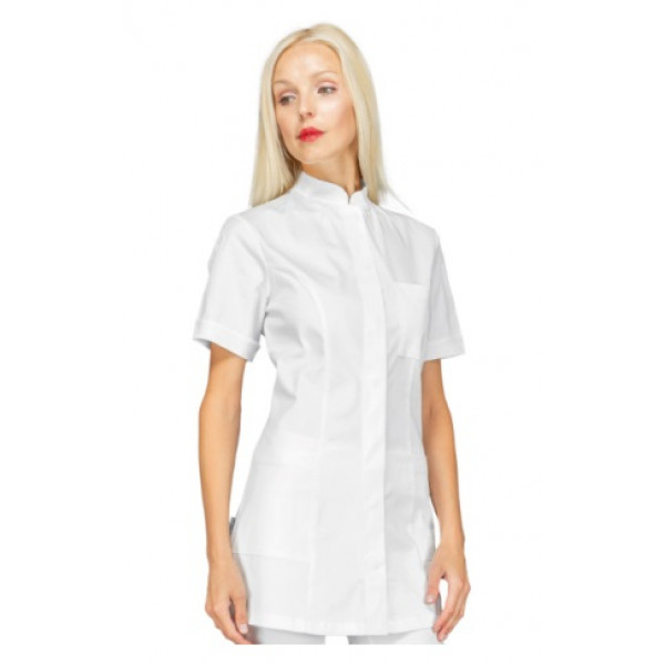 Woman Costarica blouse  SHORT SLEEVE WHITE Avaible in different sizes