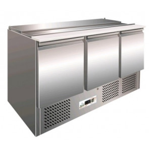 Static refrigerated Saladette Model G-S903 three doors