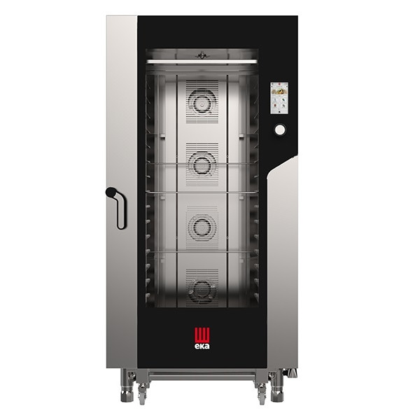 Electric combi convection oven with TOUCH SCREEN controls Model MKF1664TS Direct steam capacity n.16 trays cm 60x40 Power Kw 31