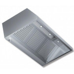 Wall-mounted hood stainless steel aisi 430 satin scotch-brite RP Model DSP14/36