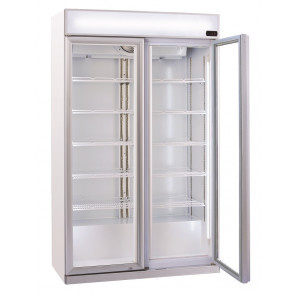 Refrigerated drinks display Model DC1050C With top advertising canopy