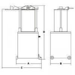 Electric sausage filler Model IS 25 IDRA Cylinder capacity Lt 25