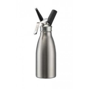Professional cream siphon in stainless steel with bottle in stainless steel and stainless steel head, Capacity ' lt. 1 Model SIF10