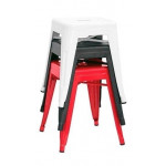 Stackable indoor stool TESR Powder coated metal frame Model 1084-BT18