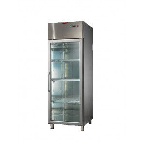 Stainless Steel Refrigerated Cabinet GN2/1 Model AF07PKMBTPV negative temperature a glass door